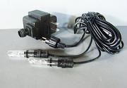 Two 5 watt halogen lights for outdoors with transformer