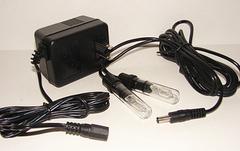 Double Tube Finger Light-two lights one cord and transformer