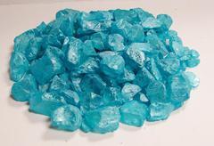 Teal sea glass for fountains or art work