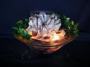 Illuminated Barnacle Tabletop Fountain